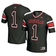 Men's GameDay Greats #1 Black Louisville Cardinals Football Jersey